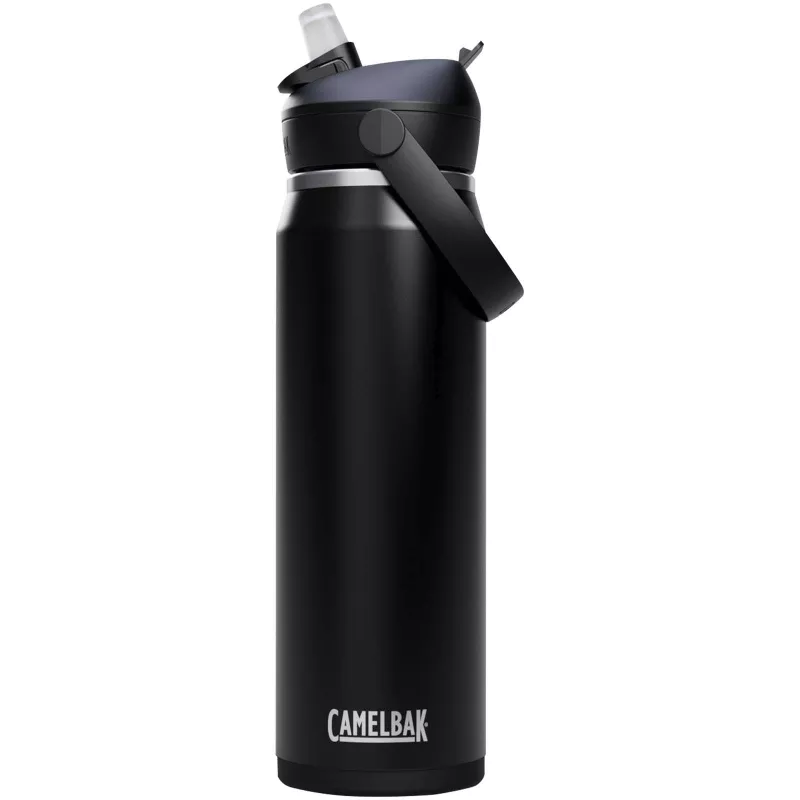 Camelbak® Thrive Flip VSS butelka na wodę ze stali nierdzewnej o pojemności 750 ml ze składaną słomką - Czarny (10088890)