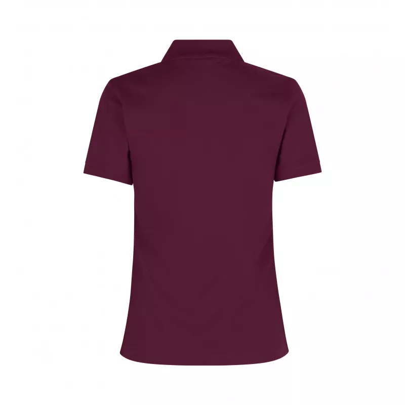 Koszulka bawełniana damska 210 g/m² ID Polo/stretch 527 - Bordeaux (0527-BORDEAUX)