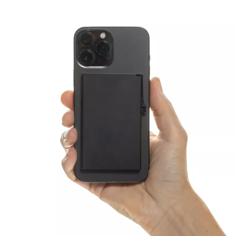 Magnetyczne etui na kartę kredytową, ochrona RFID - black (P820.9501)