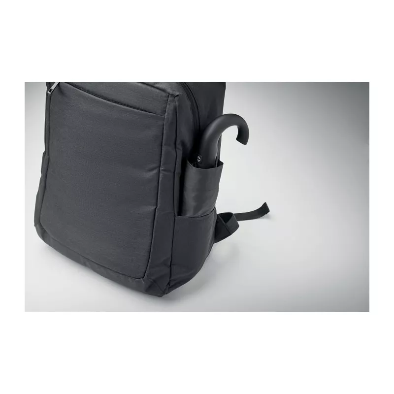 Plecak na kółkach na laptop 15" z RPET DALVIK - Czarny (MO2284-03)