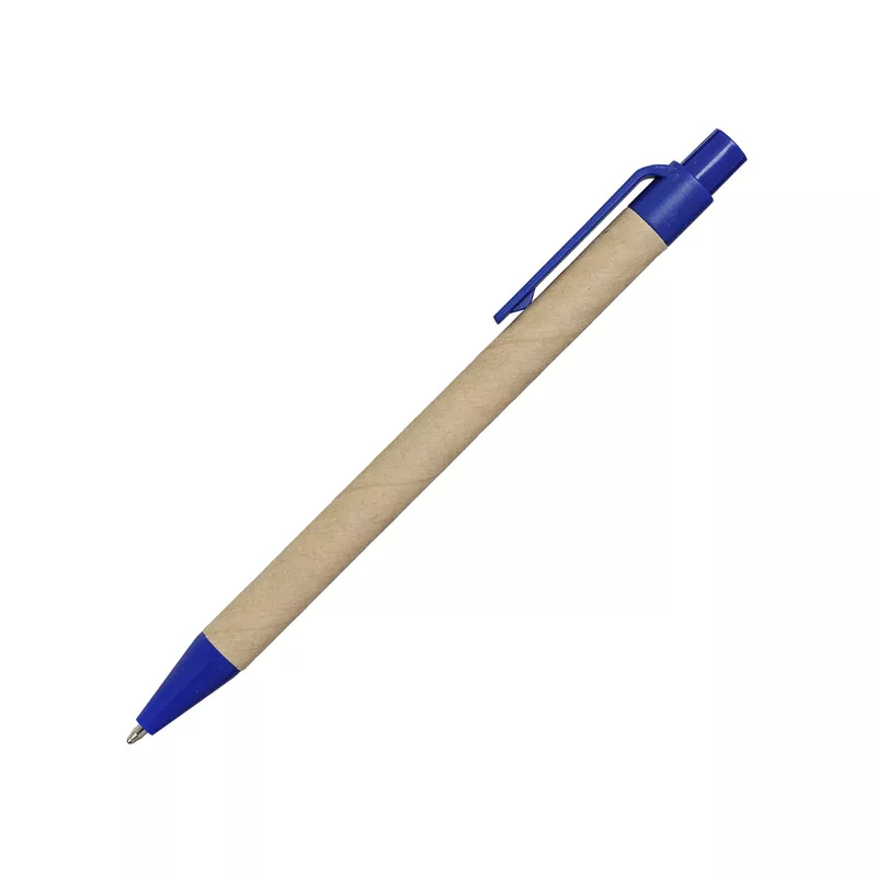 Notes Kraft 90x140/70k gładki z długopisem - niebieski (R73795.04)