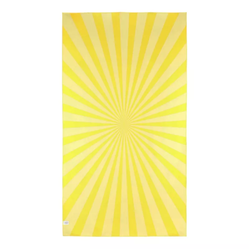 Szybkoschnący ręcznik plażowy R-PET 100×180 cm, sublimacja - żółty (LT97215-N0041)
