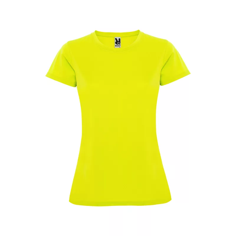 Damska koszulka poliestrowa 150 g/m² ROLY MONTECARLO WOMAN 0423 - Fluor Yellow (R0423-FLYELLOW)