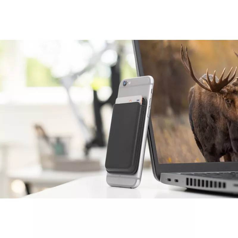 Magnetyczny portfel na telefon MAGILO - czarny (07039-02)