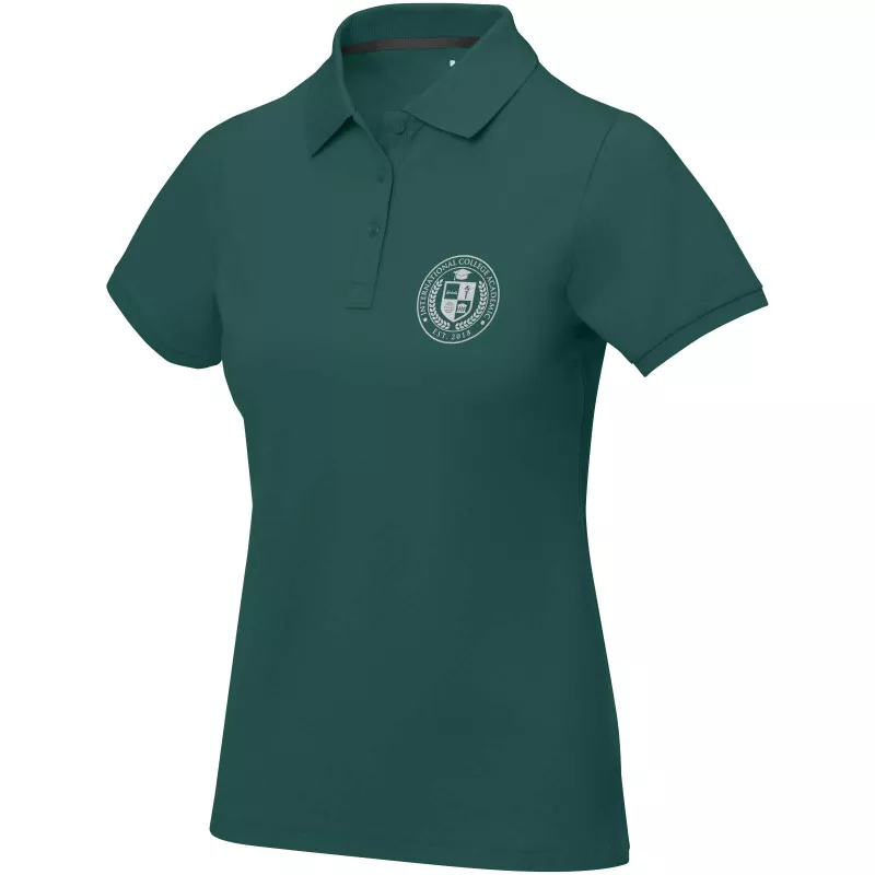 Damskie polo Calgary z krótkim rękawem - Forest Green2 (38081-FOREST2)