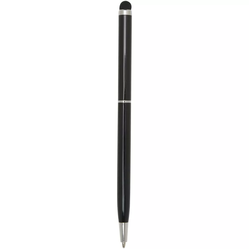 Ore aluminium ballpoint pen with stylus - Czarny (10625690)