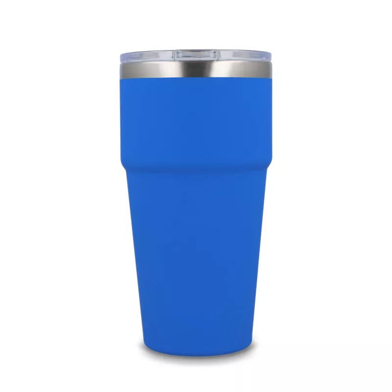 T-ceramiczny kubek do samochodu o miękkim dotyku 500ml - niebieski (LT98729-N0011)