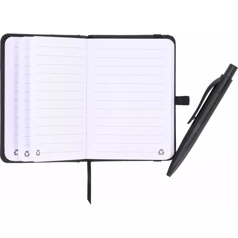 Notes A7 z długopisem SAN ANTONIO - czarny (556203)