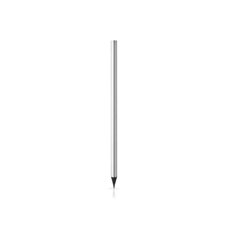 Ołówek drewniany lakierowany GLAMOUR - Srebrny (IP29011990)