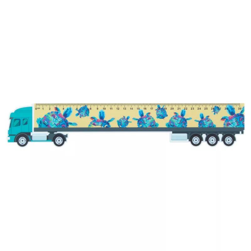 Trucker 30 linijka 30cm, ciężarówka - biały (AP718344)
