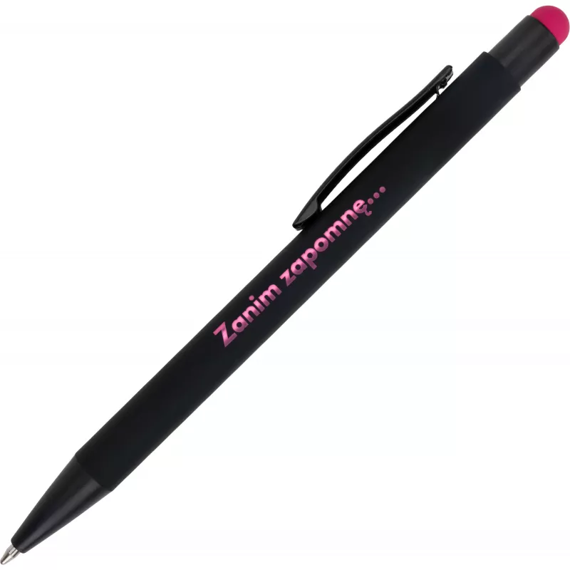 Długopis metalowy touch pen soft touch OHARA - różowy (462411)