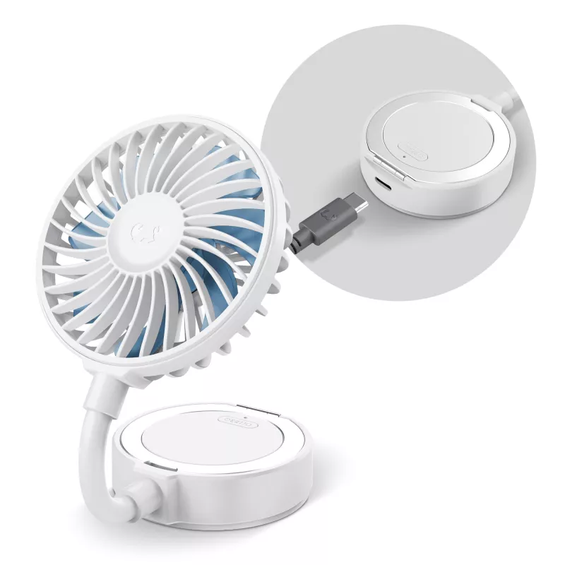 Fresh 'n Rebel Bezprzewodowy Magnetyczny Wentylator z Podstawką pod Telefon - biały (LT49755-N0001)