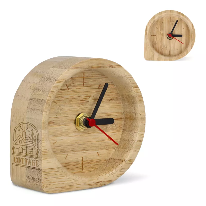 Zegar biurkowy Droplet - naturalny-t (LT93071-N0094)