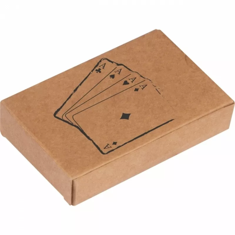 Talia kart z papieru z recyklingu NEW CASTLE - beżowy (262613)