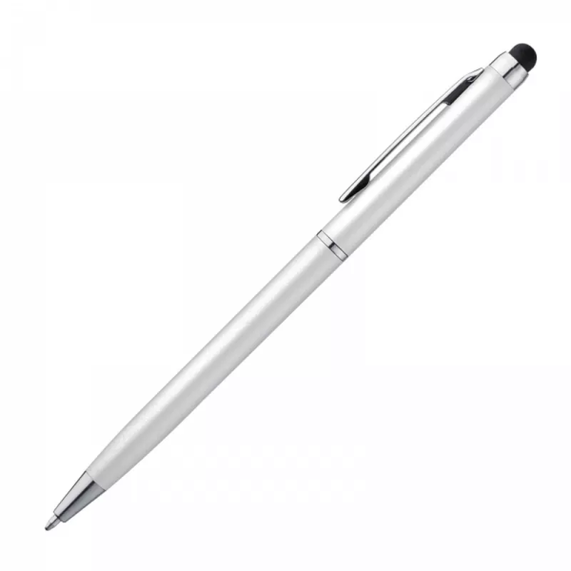 Długopis plastikowy touch pen KIMBERLY - biały (1878606)