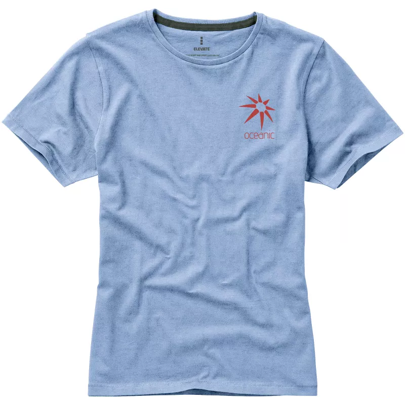 Damski t-shirt Nanaimo z krótkim rękawem - Jasnoniebieski (38012-L BLUE)