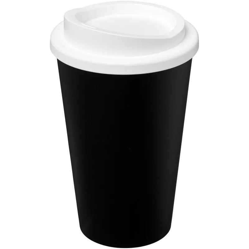 Kubek termiczny z serii Americano® o pojemności 350 ml - Biały-Czarny (21000101)