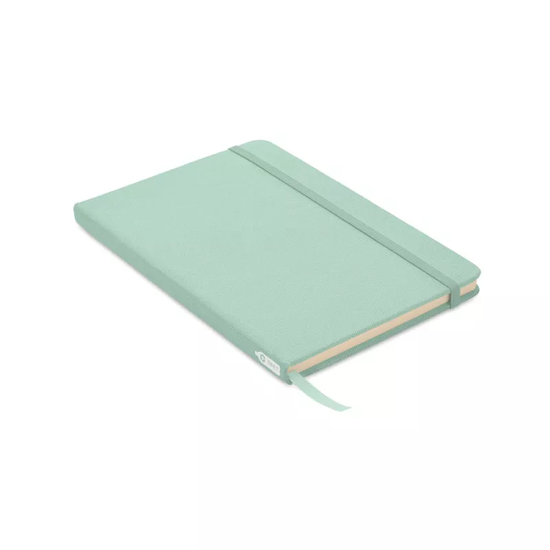 Notes A5 w okładce z RPET 80 kartek w linię NOTE RPET - Miętowy Zielony (MO9966-77)