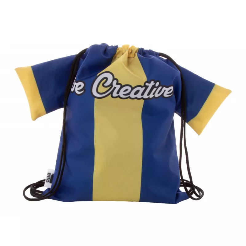 CreaDraw T Kids RPET personalizowany worek ze sznurkami dla dzieci - czarny (AP716553-10)