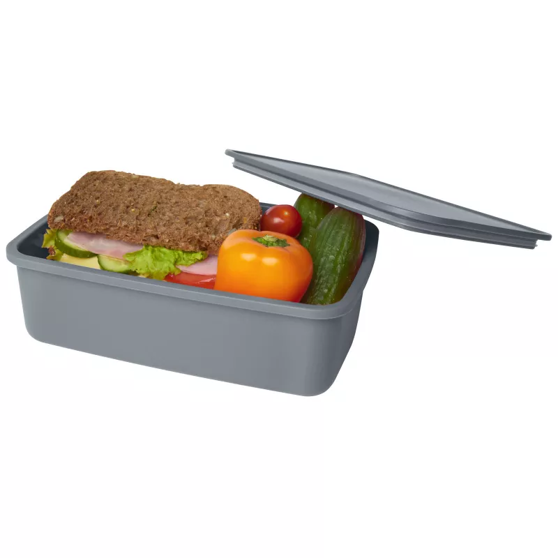 Lunchbox reklamowy 800 ml DOVI z recyklingu - Szary (11327482)