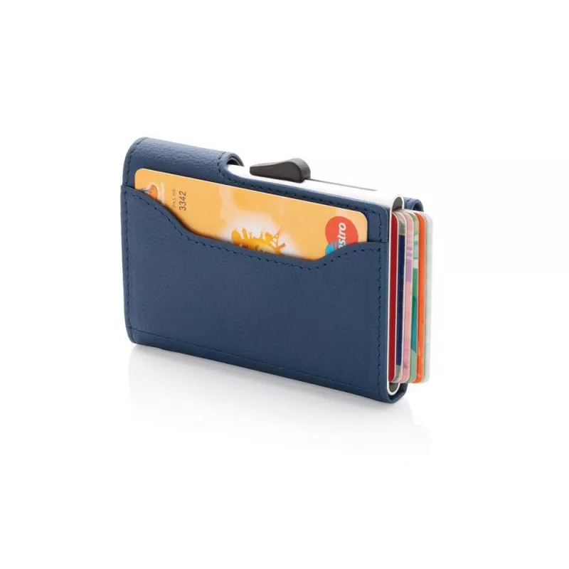 Etui na karty kredytowe i portfel C-Secure, ochrona RFID - niebieski (P850.515)