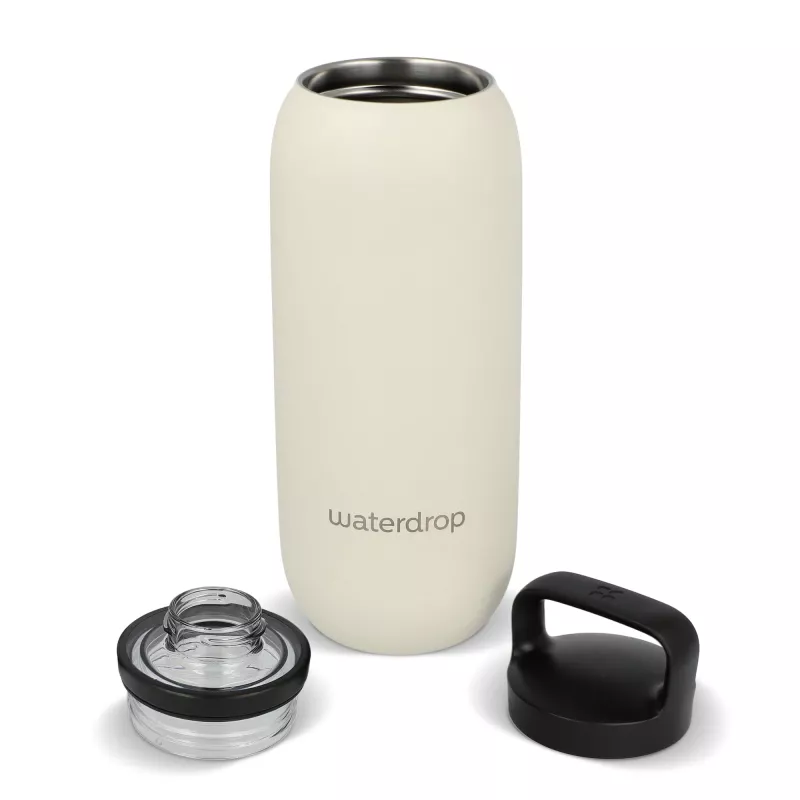 Termiczna butelka uniwersalna Waterdrop z ustnikiem 600 ml - beżowy (LT47000-N0055)