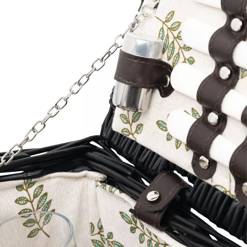 Wiklinowy kosz piknikowy - ciemnobrązowy (56-0604036)