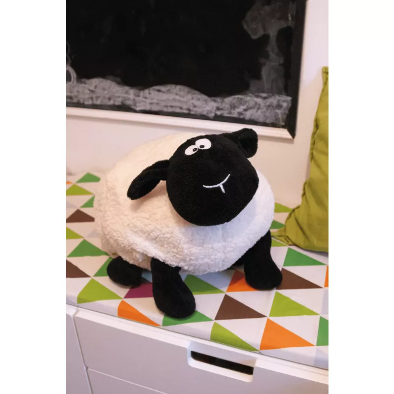 Duża pluszowa owca - biały, czarny (56-0502623)