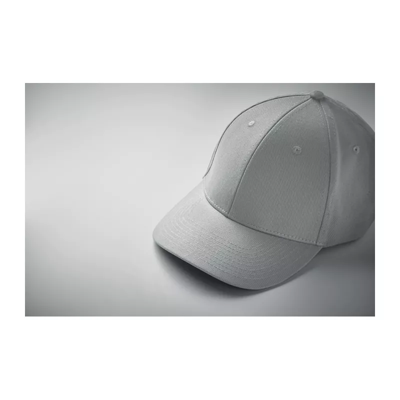 Czapka z daszkiem 6-panelowa 280 g/m² BAHAMAS - Srebrny (MO2347-14)