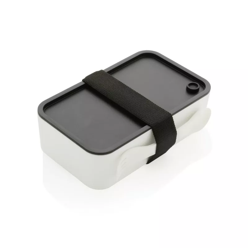 Pudełko śniadaniowe 1,2 L RPP, łyżkowidelec - white (P269.053)
