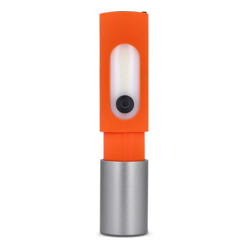 Akumulatorowa latarka LED 10W z funkcją zoom 300lm - pomarańczowy (LT93319-N0026)