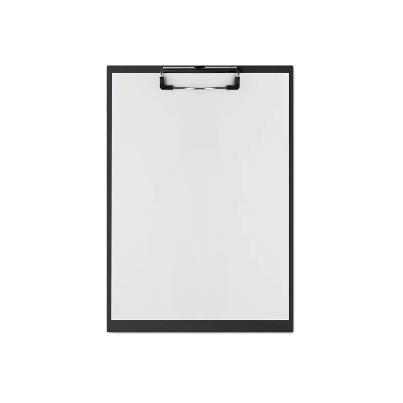 Podkładka do pisania A4 z kartonu z klipsem CLIPA - Czarny (MO2887-03)