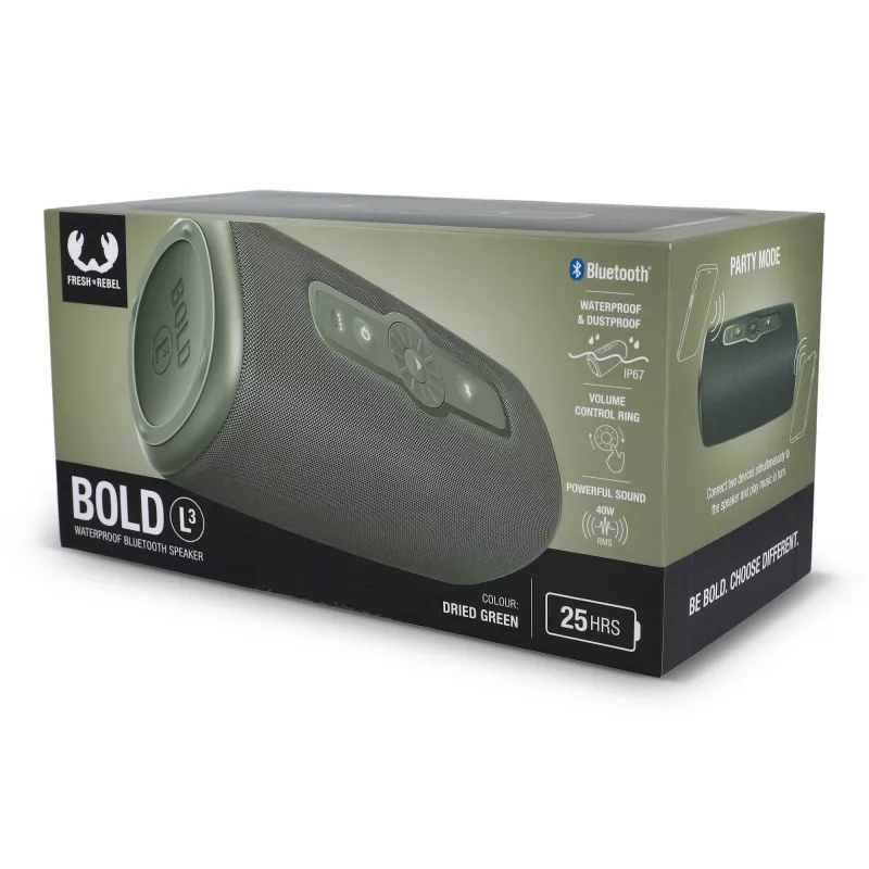 Głośnik Fresh n Rebel Rockbox L3 40 W - Dried Green (LT49740-N0049)