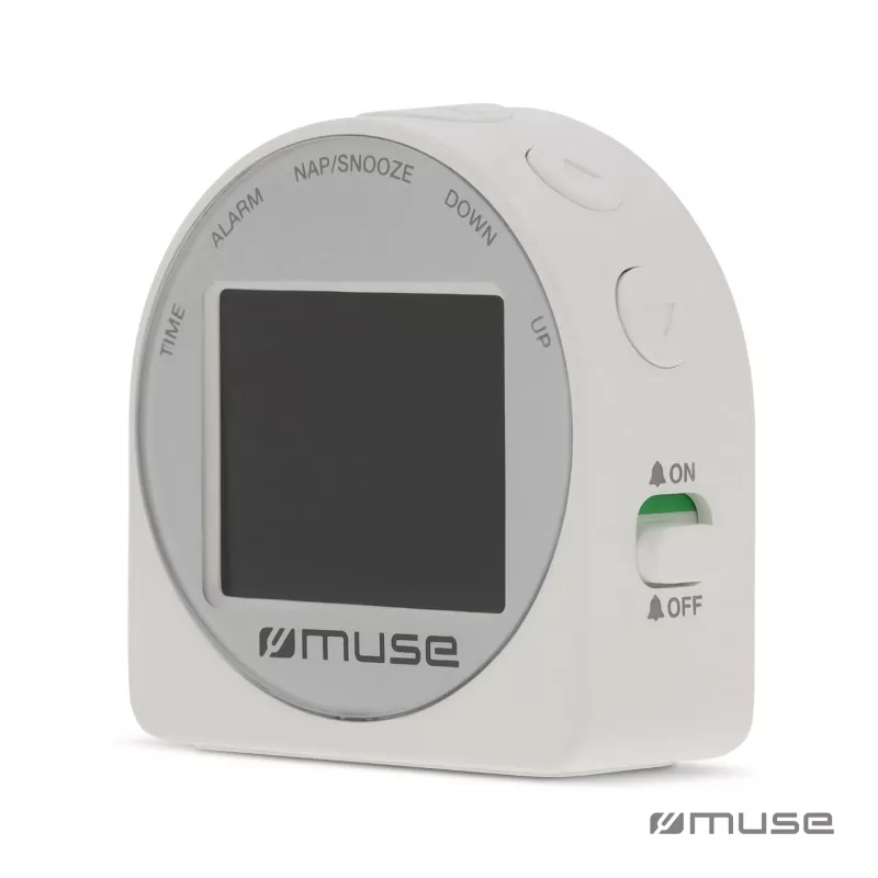 M-09 C | Muse Travel Alarm Clock - biały (LT45812-N0001)