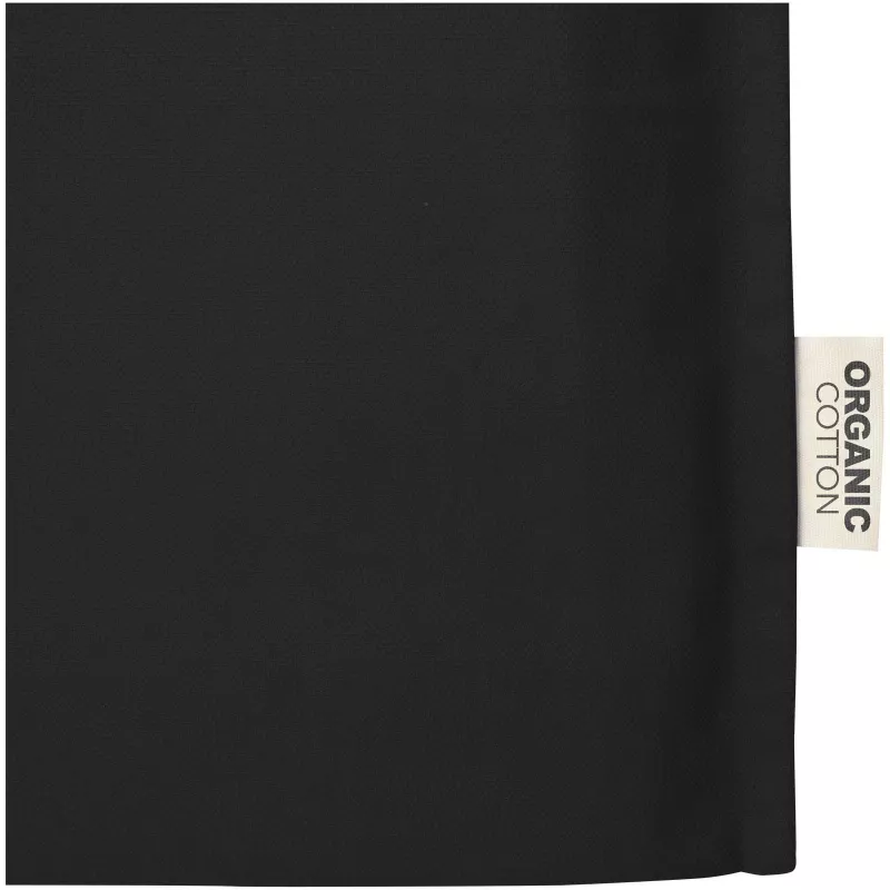 Odisha organiczna torba na zakupy z certyfikatem OCS o gramaturze 180 g/m² z pełnym dnem, 14 l  - Czarny (12078390)