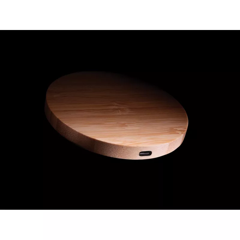 Bambusowa ładowarka bezprzewodowa 5W - brązowy (P308.229)