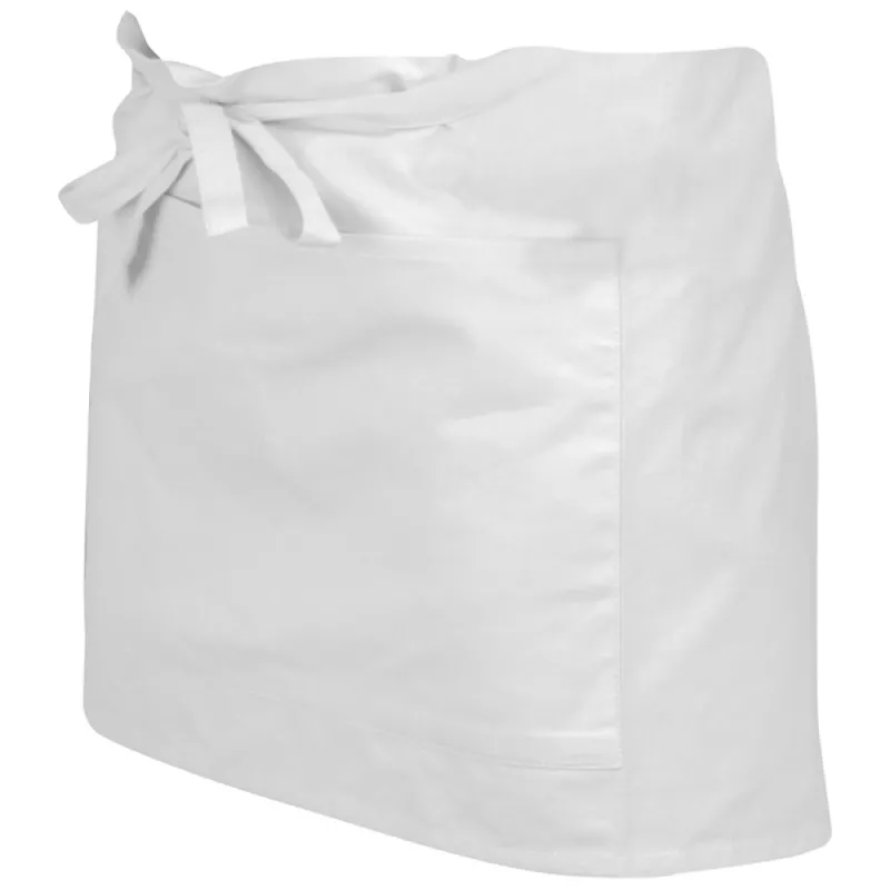 Krótki fartuszek kelnerski z bawełny 180 g/m² - biały (6138106)