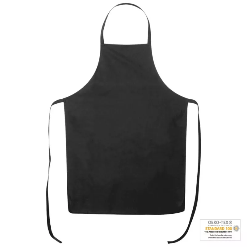 Fartuch kuchenny wiązany z tyłu z bawełny 170 g/m² - czarny (8066403)