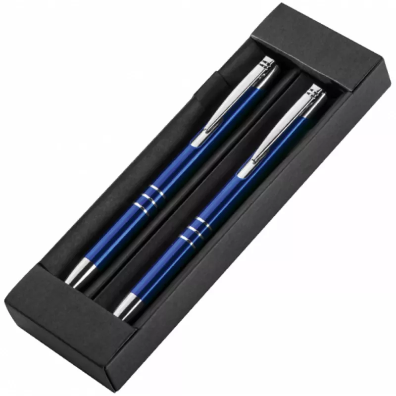 Zestaw piśmienniczy ołówek i długopis - niebieski (1333004)