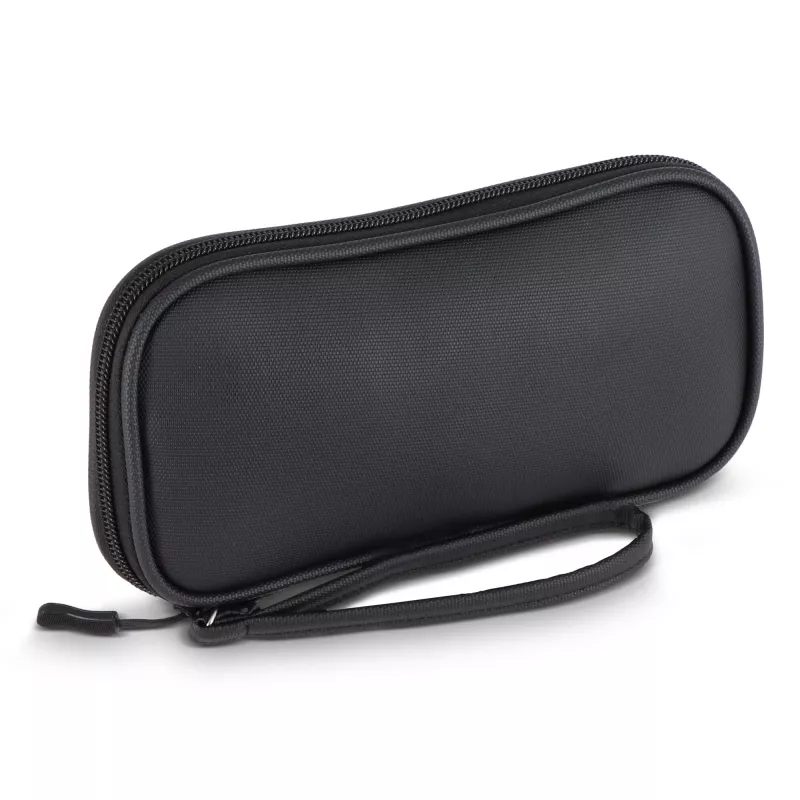 Torba organizacyjna Kyra 210D z powłoką PU z rPET, 20 x 11,5 x 2 cm - czarny (LT95326-N0002)