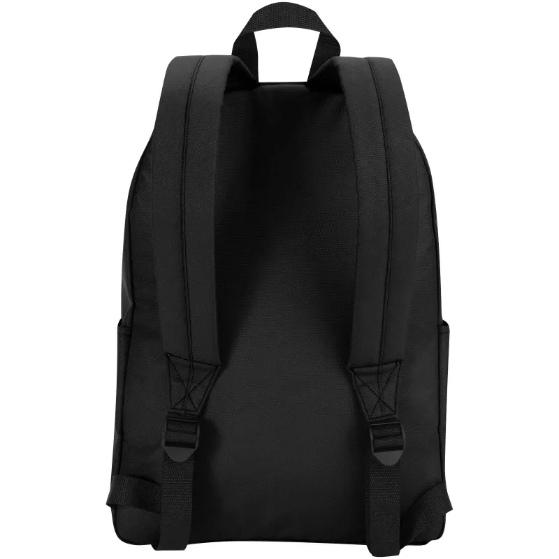Byron plecak na 14-calowego laptopa o pojemności 16 l z recyklingu z certyfikatem GRS - Czarny (13009690)