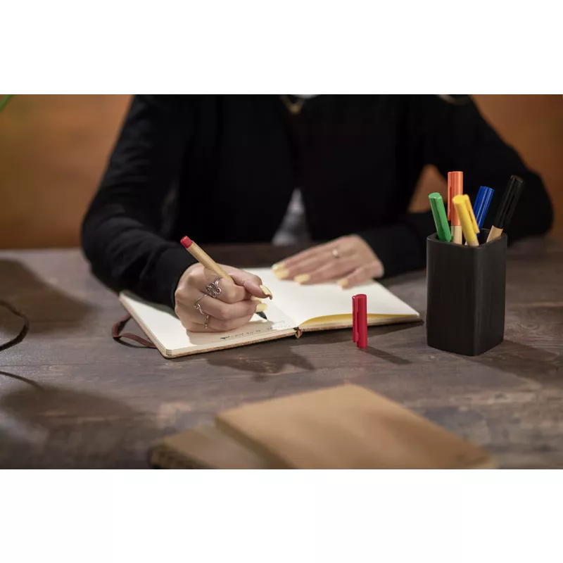 Długopis bambusowy TUFI - czerwony (19202-04)