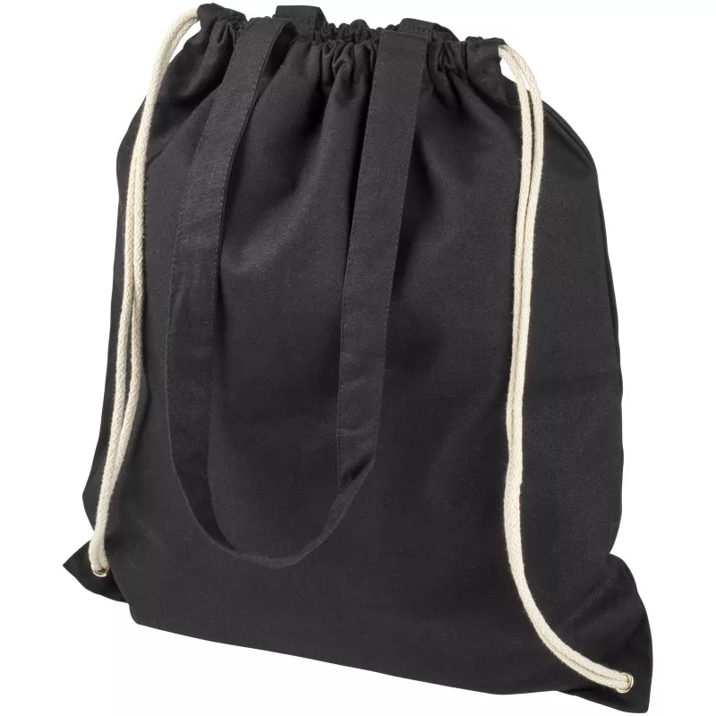 Plecak Eliza wykonany z bawełny o gramaturze 240 g/m² , 38 x 42 cm - Czarny (12027601)
