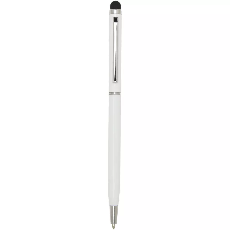 Ore aluminium ballpoint pen with stylus - Biały (10625601)