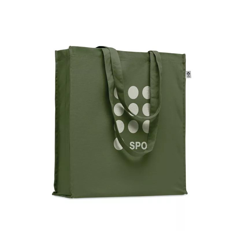 Torba z bawełny organicznej 220 g/m² BENTE COLOUR - Zielony (MO2197-09)