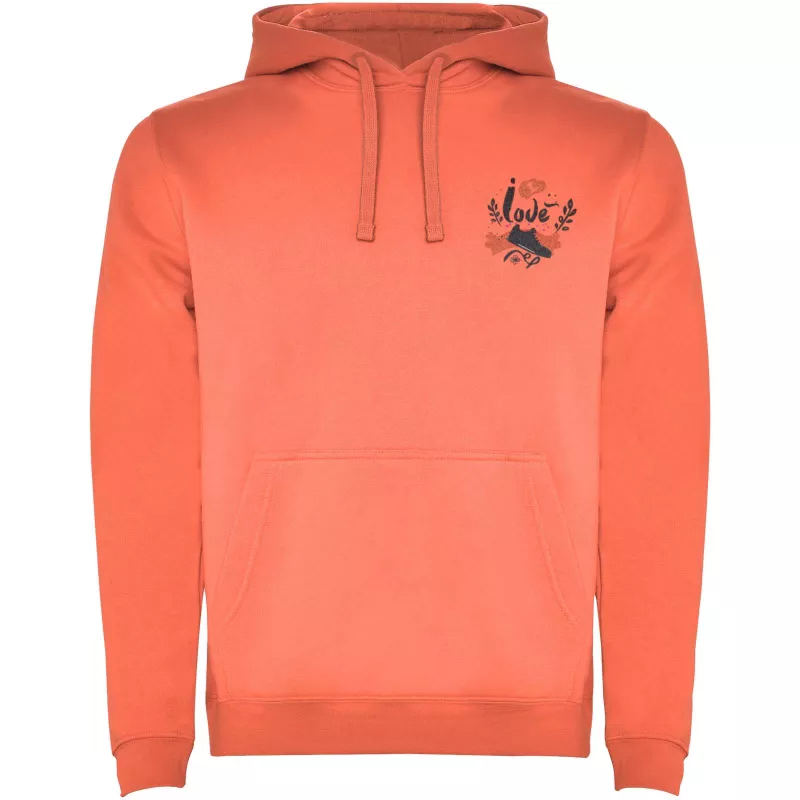 Bluza z kapturem "kangurek" 280 g/m² Roly Urban - Koralowy (R1067-CORAIL)
