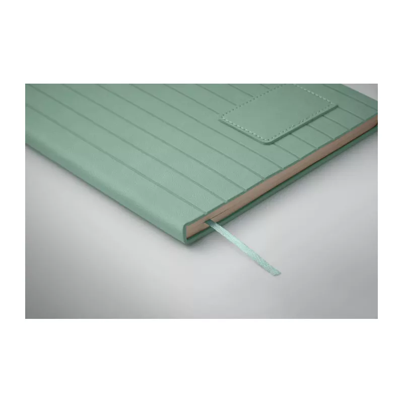 Notes A5 w okładce z PU 80 kartek w linię TINTRAY - Miętowy Zielony (MO2663-77)