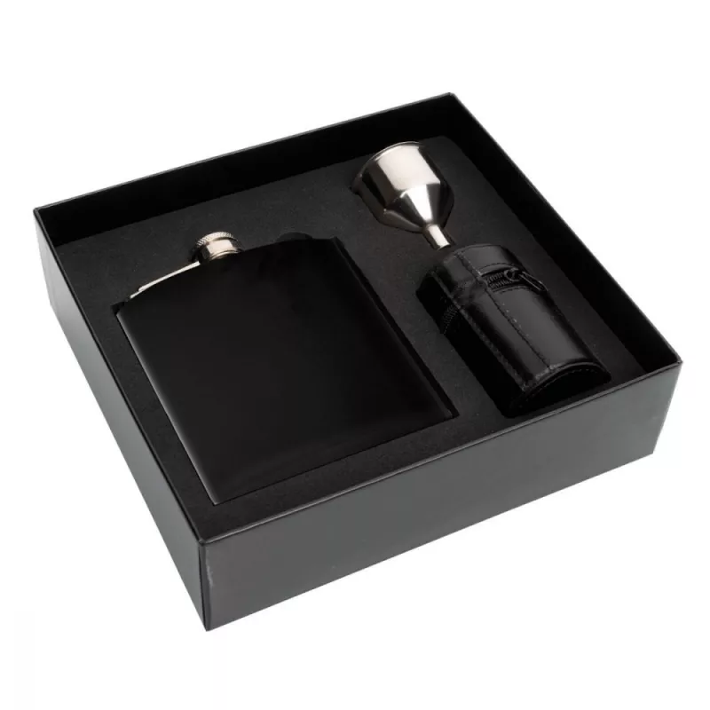 Piersiówka 236 ml MADONIE Schwarzwolf - czarny (F5000200AJ303)