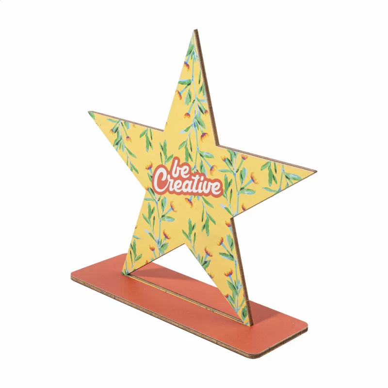 Wlobor personalizowane drewniane trofeum, gwiazda - naturalny-a (AP715068-A)