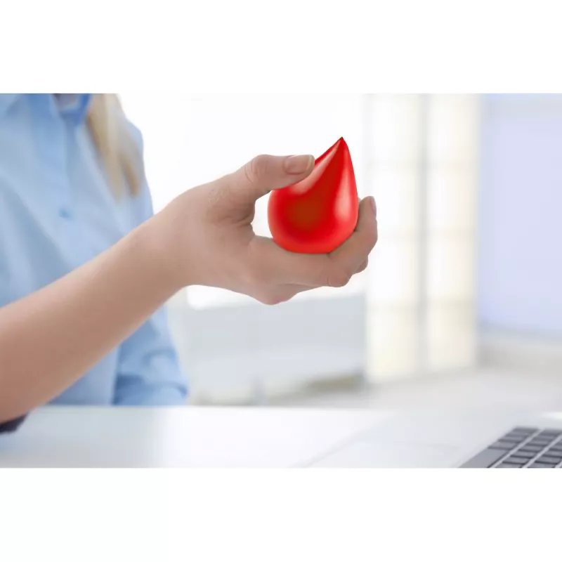 Antystres "kropla" - czerwony (V2830-05)